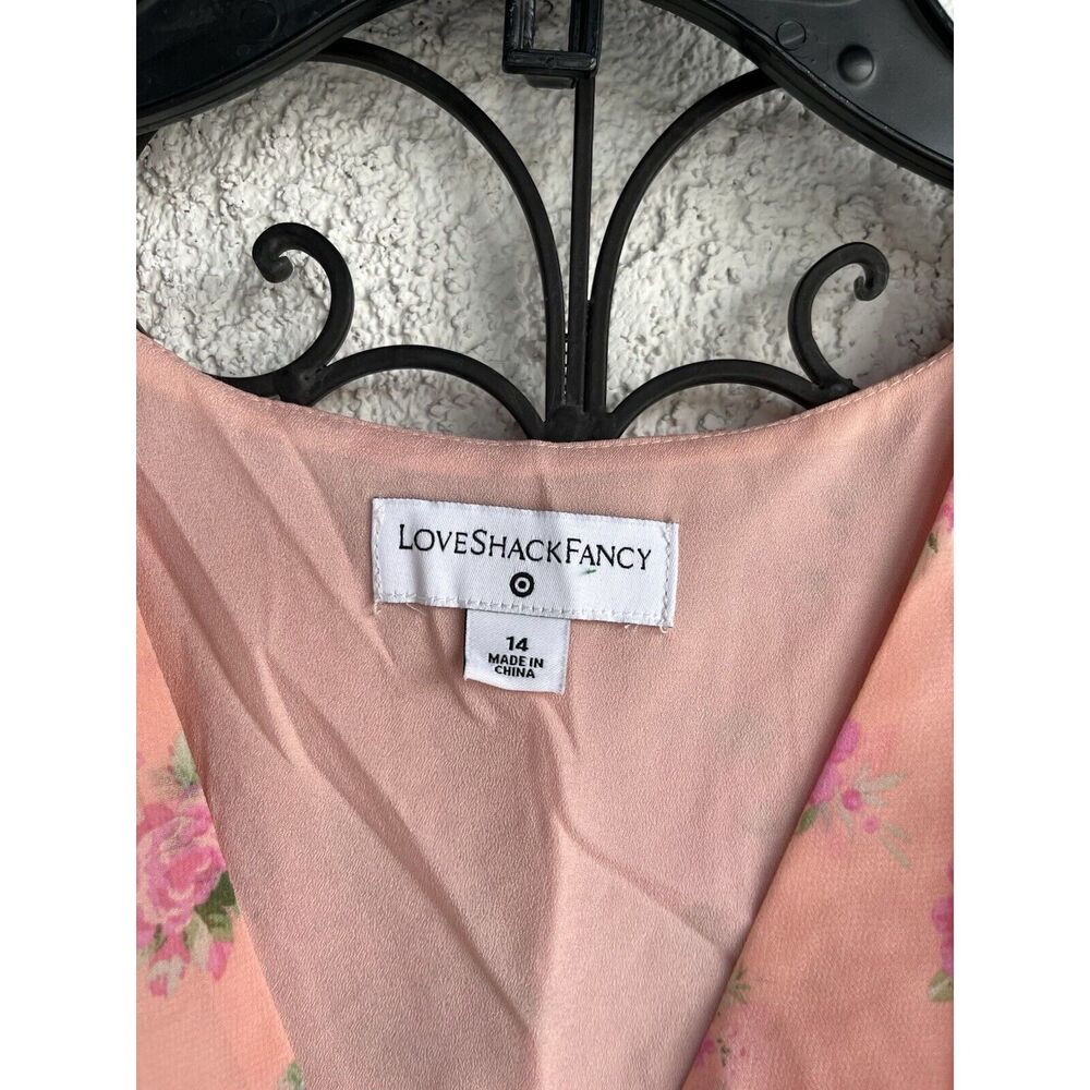 Love Shack Fancy X Target Fleur Dress - Size 14 - Pink - Picture 8 of 9
